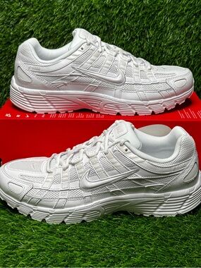 Size 10.5 - Mens Nike P-6000 Triple White Athletic Running Shoes - CD6404-100